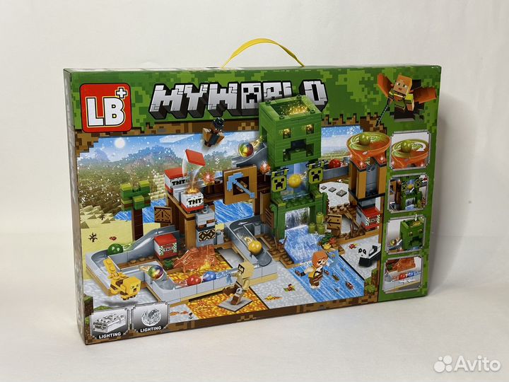 Конструктор Майнкрафт Шахта Крипера 451 Деталей