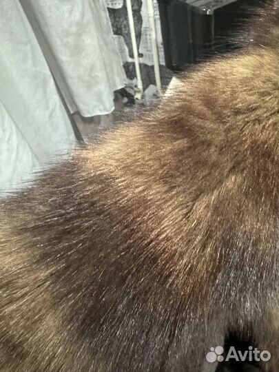 Шуба из меха куницы