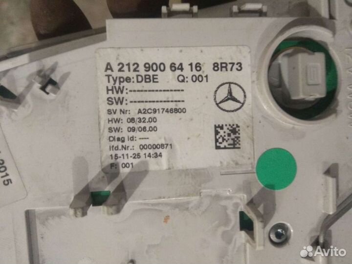 Плафон освещения салона Mersedes w218/212