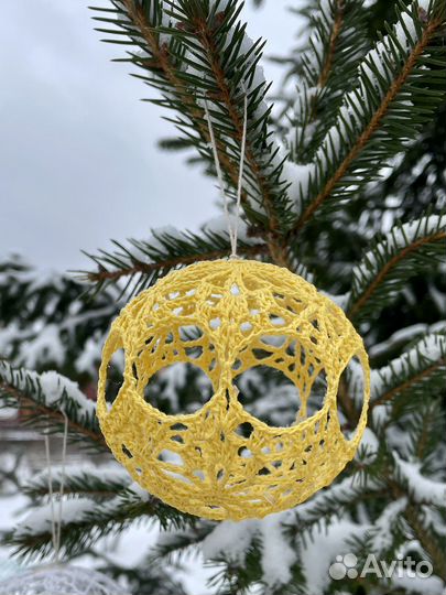 Ёлочные новогодние шары ручной работы
