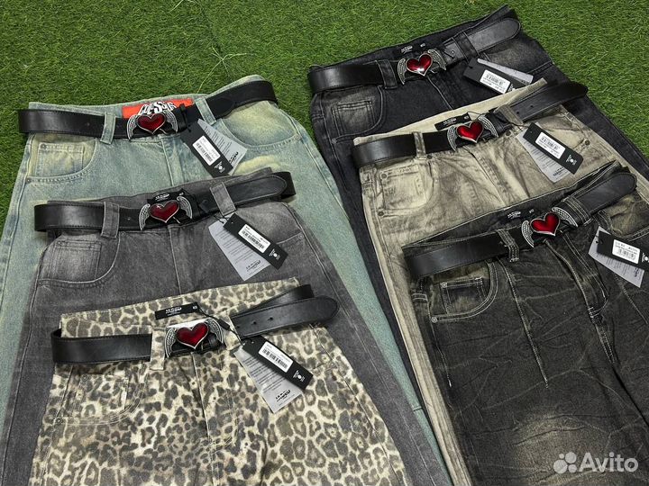Новые Jaded London+Ремень Широкие Джинсы