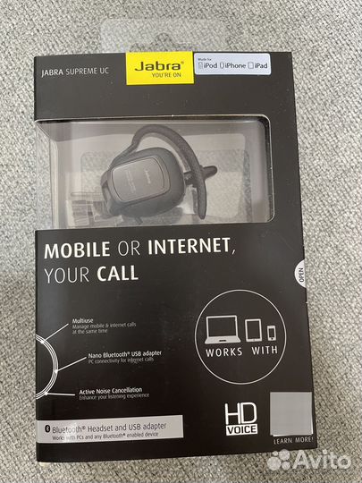 Bluetooth гарнитура Jabra supreme супер HD-связь