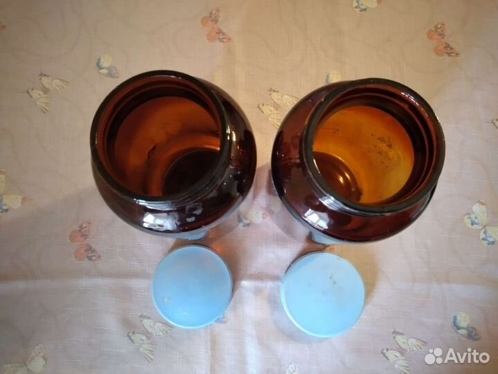 Банки из тёмного стекла 2л