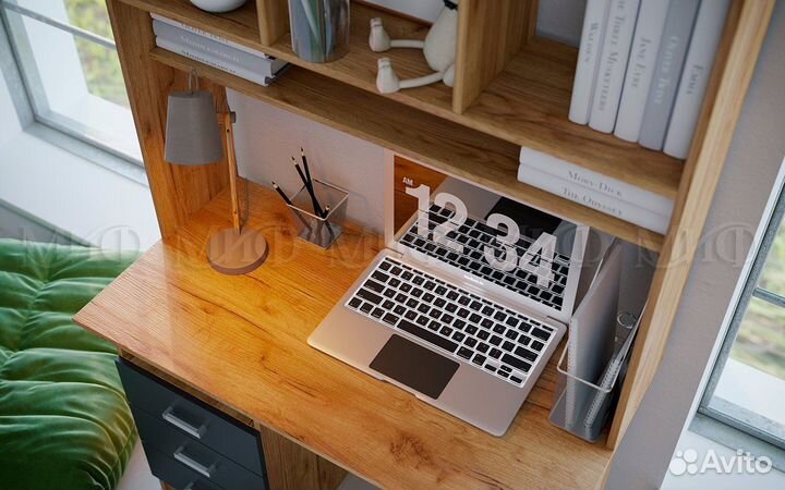 Стол письменный Мартина Дуб крафт/Графит