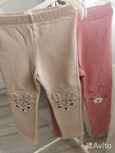 Лосины леггинсы утепленные hm 86 92