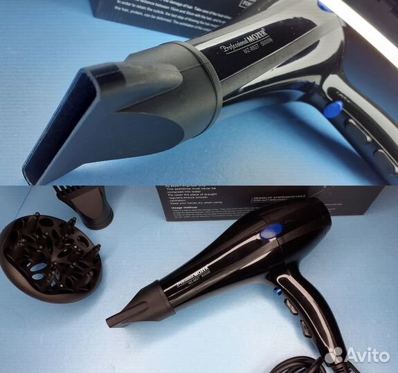 Профессиональный фен для волос Mozer Pro +Насадки