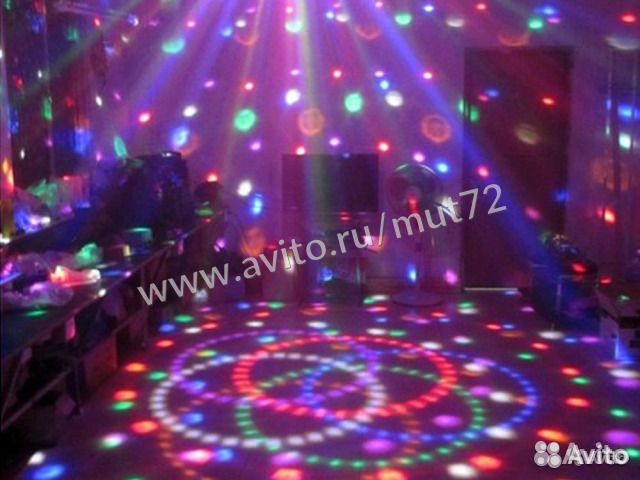 Дискошар Led Cristal с флэшкой и пультом