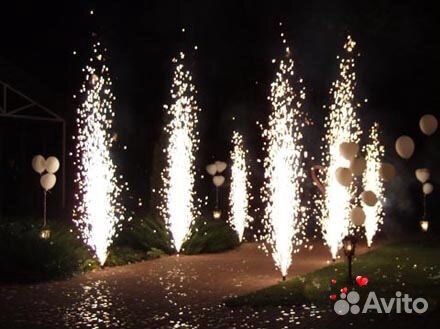 Свадьба, праздник спецэффекты: Тяжелый дым, фонтан