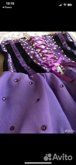 Платье на выступление по фигурному катанию 110-116