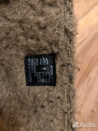 Сапоги зимние ecco 34