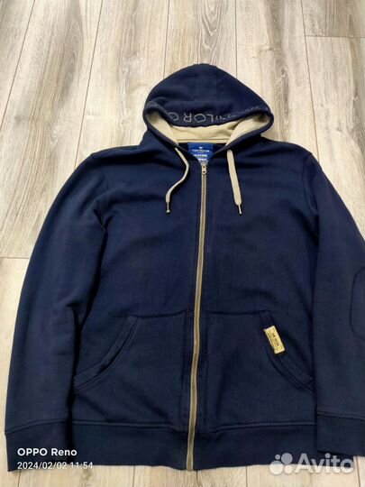 Толстовка мужская с капюшоном теплая tom tailor