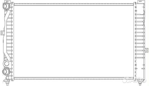 Радиатор основной VW Passat 1.6-1.9TDi 95