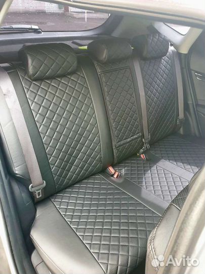 Авточехлы модельные из экокожи с рисунком 