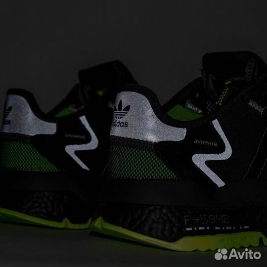 Кроссовки Adidas Nite Jogger Black Green