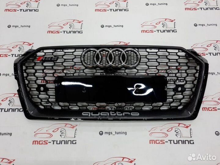 Решетка на Audi A5 в стиле RS5 16-19 г. под карбон