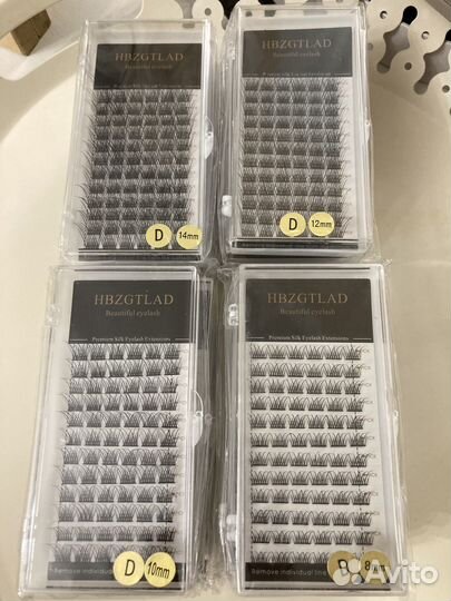 Накладные ресницы пучки кластеры hbzgtlad