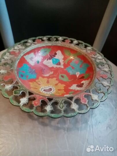 Набор стаканов Весенние цветы, 6 шт, ваза, СССР