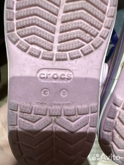 Босоножки для девочки Crocs размер 8