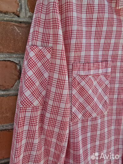 Рубашка винтажная 46 периода СССР хлопок