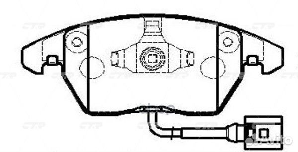 Ckvw-7 Колодки тормозные дисковые перед G