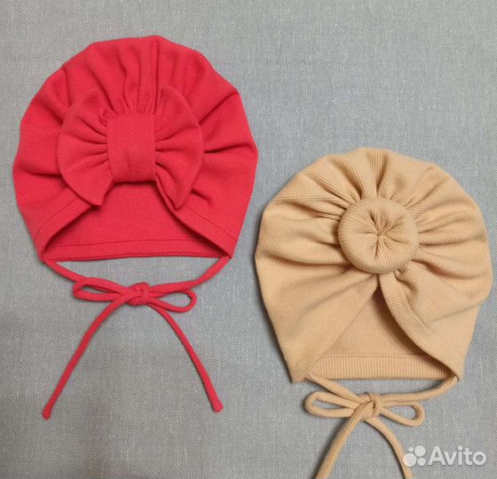 Шапочки тюрбан для девочек