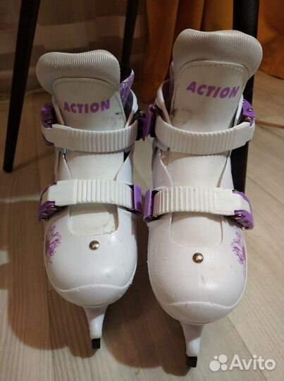 Коньки раздвижные, размер 29-32