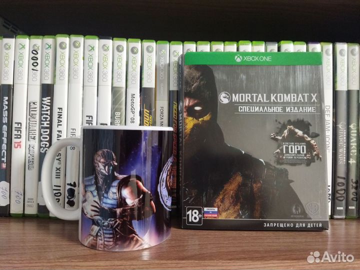 Mortal kombat X на Xbox One с кружкой