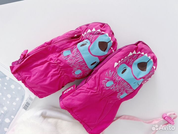 Шапка детская зимняя варежки