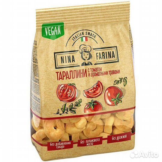 Тараллини Нина Фарина с Томатом и Травами 180г