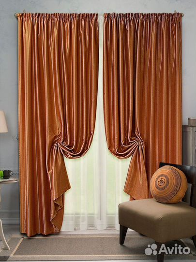 Штора 200х257 см (в комплекте 2 шторы)