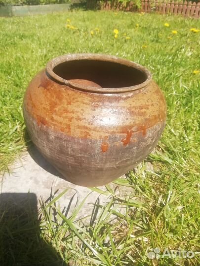Глиняный горшок Корчага 19век