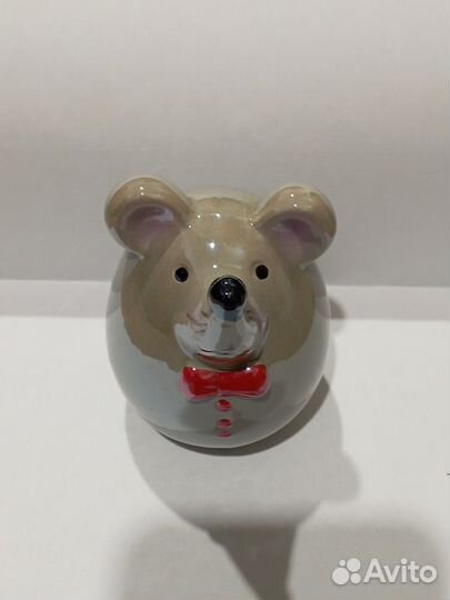 Статуэтка керамическая Мышь Мышка серая