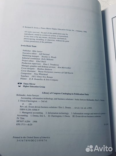 Учебник. Anita Hollander. Бухгалтерский учет