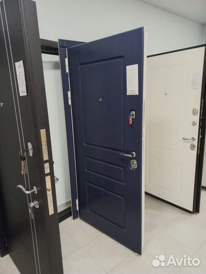 Дверь входная с белой коробкой