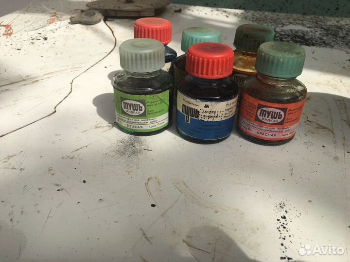 Гуашь художественная тушь цветная