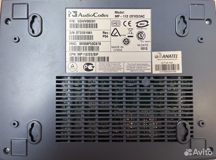 Шлюз Voip голосовой AudioCodes MP-112