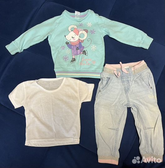 Вещи пакетом на девочку 86 размер