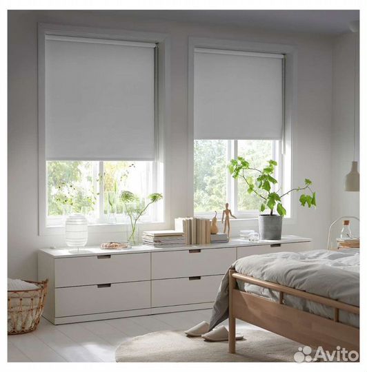 Рулонная штора белая IKEA