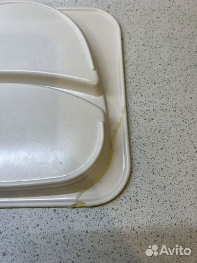 Детская посуда синий трактор