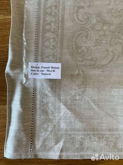 Дорожка на стол лен