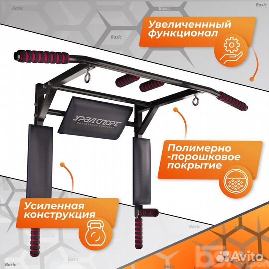 Турник брусья пресс 3 в 1 настенный