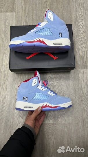 Кроссовки Air Jordan 5 Ice Blue (41-45)