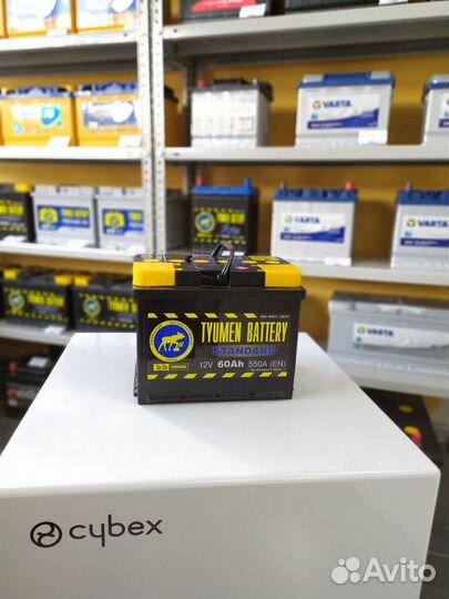 Аккумулятор 60Ah Тюмень 550A обратной полярности