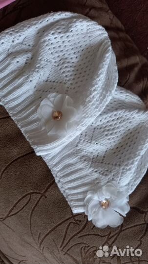 Шапочки тонкие /панамы для девочек двойни