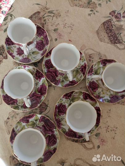 Чешский фарфоровый кофейный сервиз новый