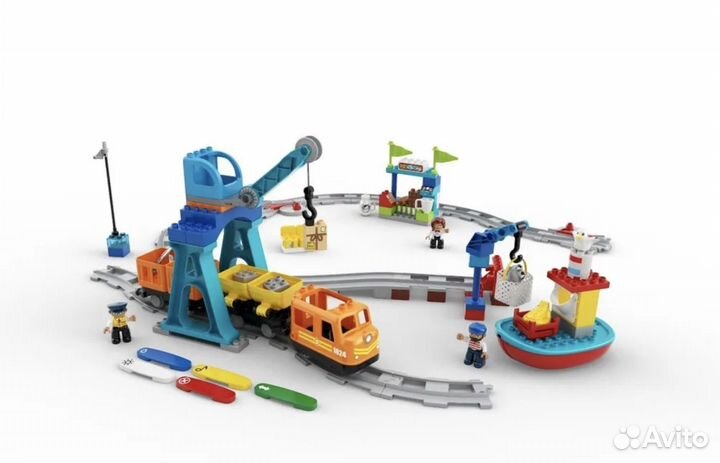 Lego duplo 10875 «Грузовой поезд»