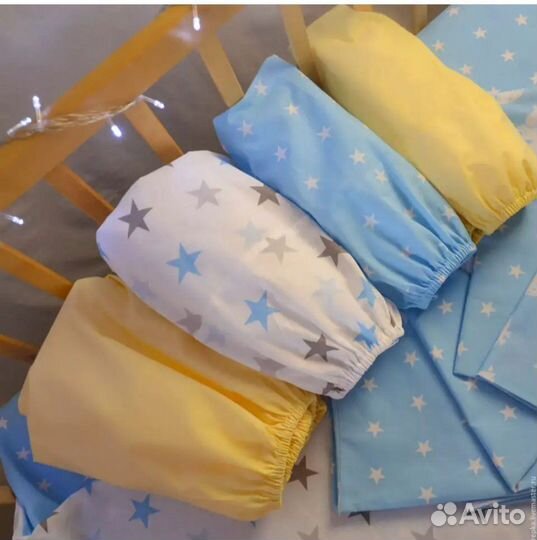 Простыни на резинке для детской кровати (новые)