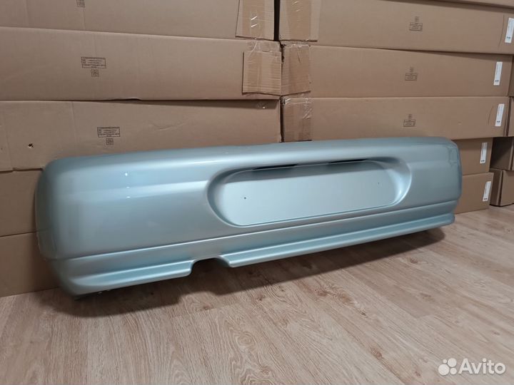 Бампер задний ваз 2112 опал (серебристо голубой)