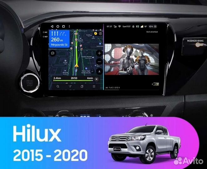 Андроид магнитолы для Toyota Hilux Pick Up 15-22гг