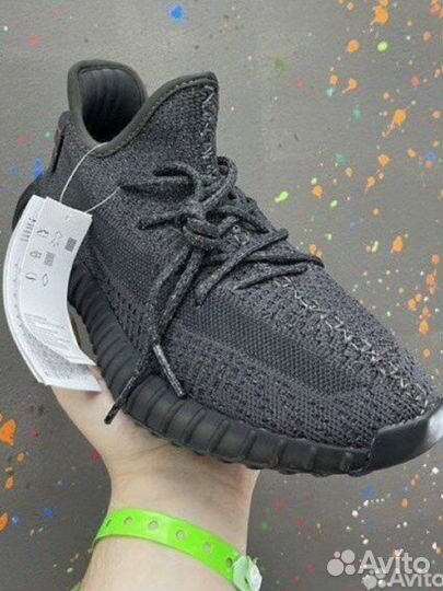 Кроссовки Adidas Yeezy Boost 350 Black Reflective